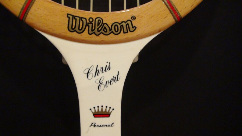 Vintage Chris Evert Tennis Racket Wood Tennis Racquet Wilson Chris Evert Racket