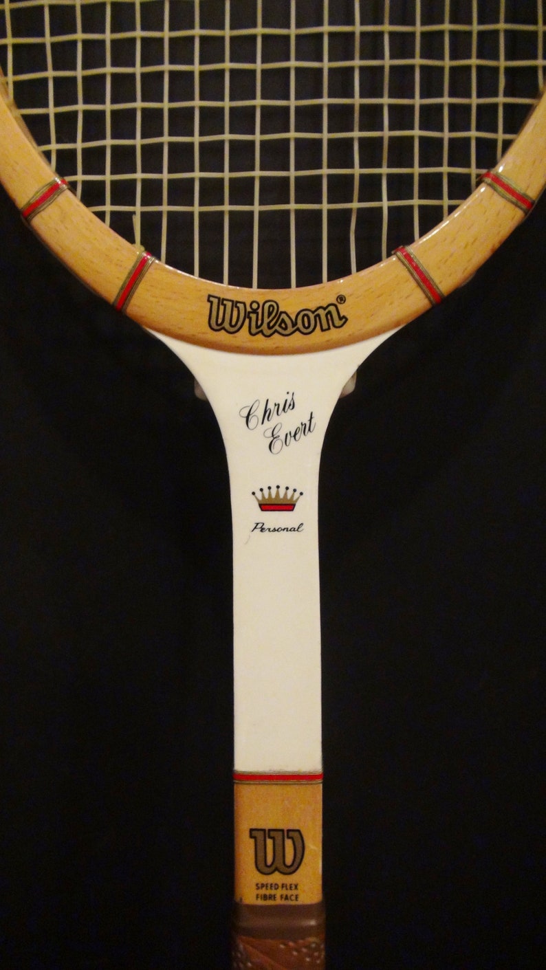 Vintage Chris Evert Tennis Racket Wood Tennis Racquet Wilson Chris Evert Racket