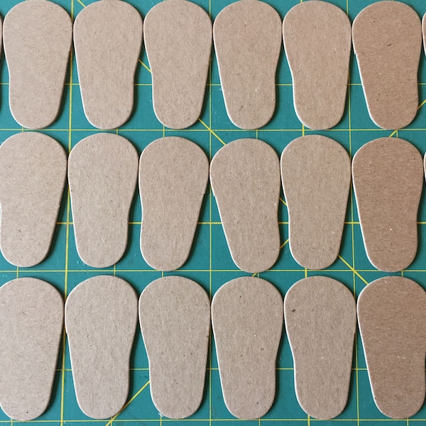 Chipboard Shoe Sole to fit 18 inch doll shoes