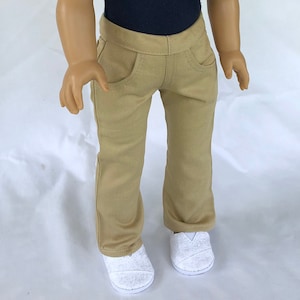 Khaki Jeans for  18 inch dolls