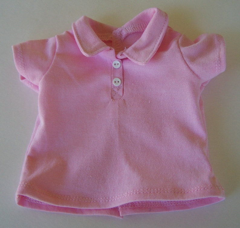 Polo Shirt for 18 inch dolls Light Pink