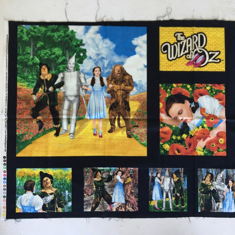 Wizard of Oz quilting cotton fabric panels Etsy