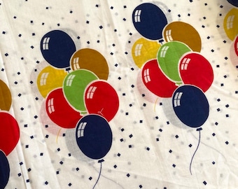 Vintage Balloon border print pure cotton fabric 1.5m