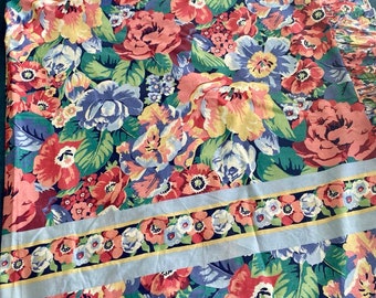 Vintage Flower print single bed doona cover