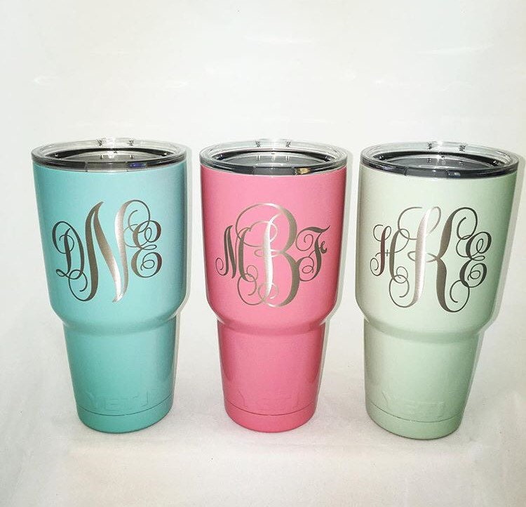 Large Yeti Tumbler Monogrammed – shopthemarketplacepcb