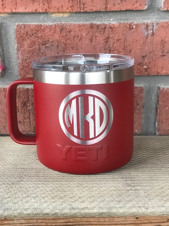 Pre-Coated YETI 14 oz MUG with laser engraved monogram or image – Cavella  Design