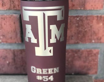 Maroon 20oz Powder coated A&M YETI