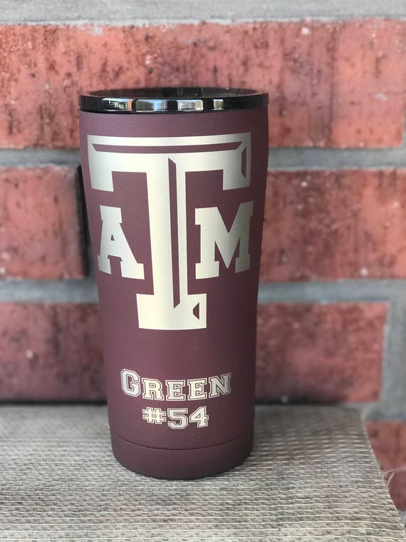 Maroon 20oz Powder Coated A&M YETI 