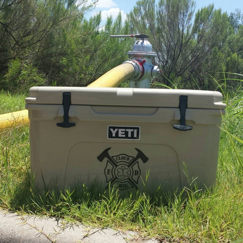 YETI Cooler personalized decals. Etsy