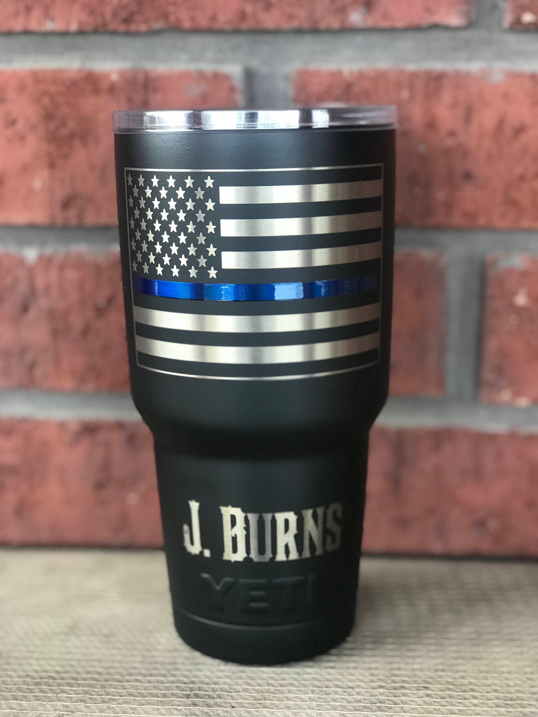 blue line yeti cup