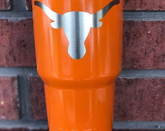 Yeti Texas Longhorns White Rambler Tumbler - 20 oz