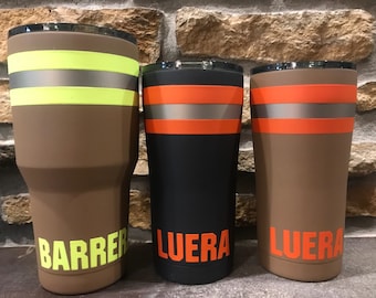Bunkercup Firefighter Bunker Gear Cup---powder coated insulated stainless steel cup