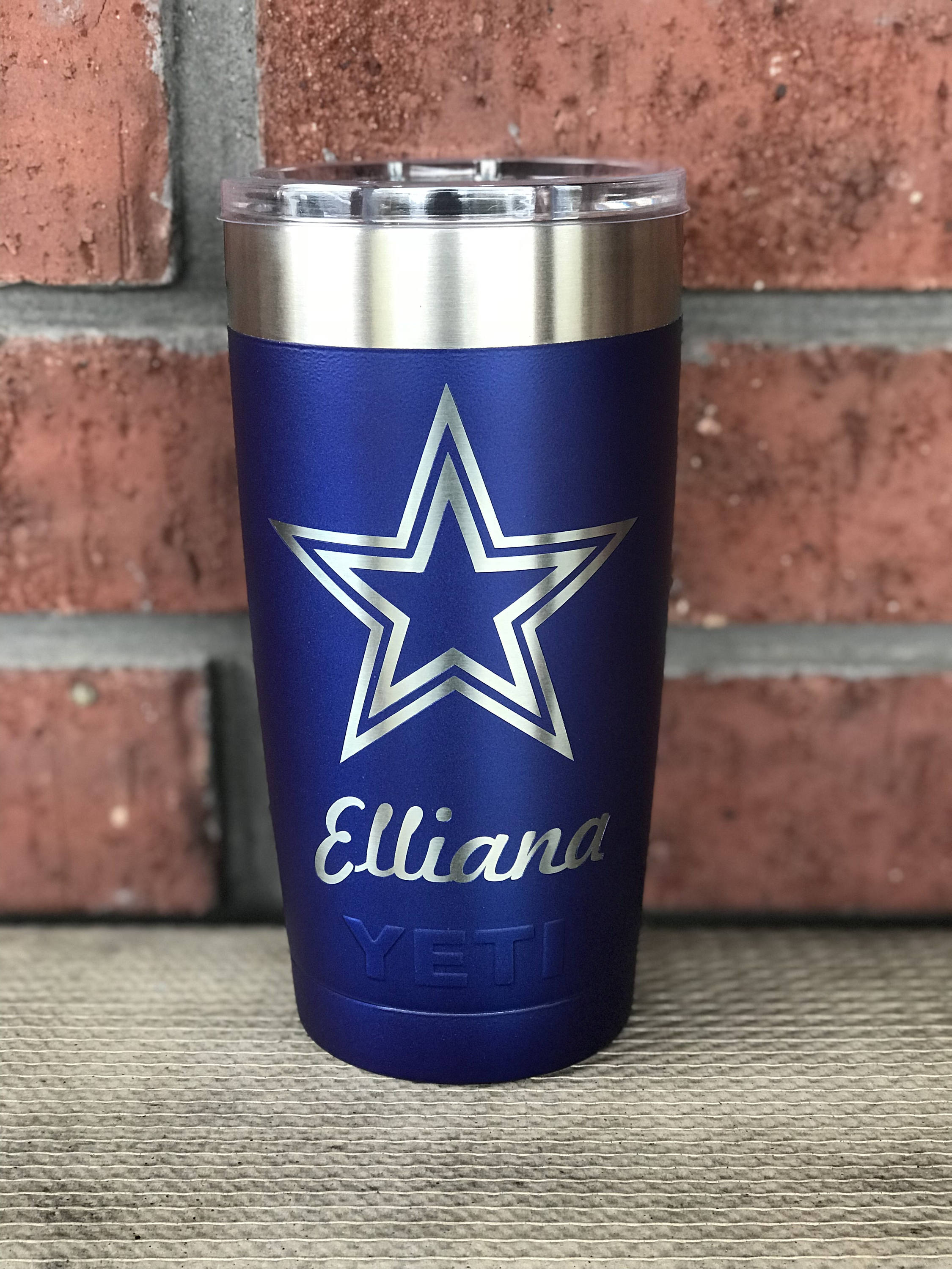 Dallas Cowboys Powdercoated Yeti Tumbler, Free Personilization