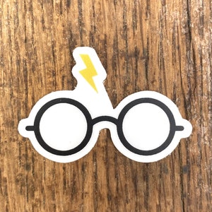 Itty Bitty Harry Potter Glasses Vinyl Sticker Laptop and Water Bottle Sticker Decal image 1