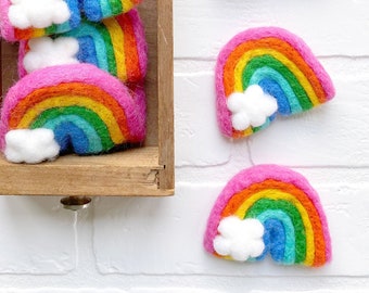 Feeling Fancy Felt Rainbow | Bright Colorful Rainbow | Vase Filler, Table Scatter, Tiered Tray Decor
