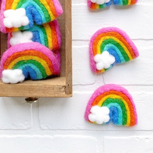 Feeling Fancy Felt Rainbow | Bright Colorful Rainbow | Vase Filler, Table Scatter, Tiered Tray Decor