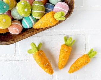 Large Felt Carrot | Spring Summertime Easter Decor | Vase Filler, Table Scatter
