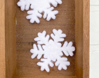 Felt Snowflake | Winter Christmas Decor | Table Scatter