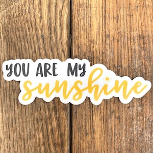 You are My Sunshine Vinyl Sticker | Laptop and Water Bottle Sticker Decal