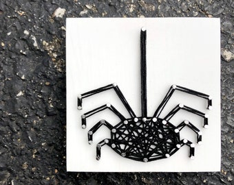 READY TO SHIP String Art Mini Spider Sign