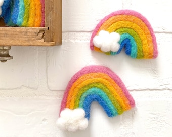 Radiant Rainbow Felt Rainbow | Vase Filler, Table Scatter, Tiered Tray Decor