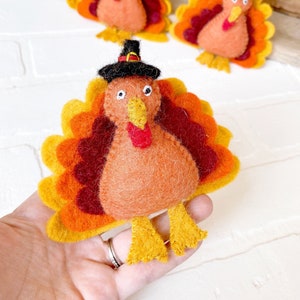 The Big Felt Turkey | Thanksgiving Decoration | Tiered Tray Decor, Table Scatter