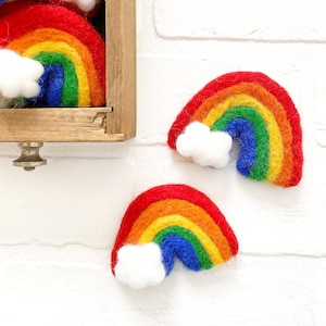 Classroom Colors Felt Rainbow | Traditional Rainbow | Vase Filler, Table Scatter, Tiered Tray Decor
