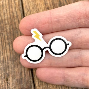 Itty Bitty Harry Potter Glasses Vinyl Sticker Laptop and Water Bottle Sticker Decal image 2