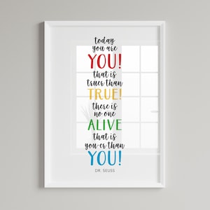 Dr Suess Art Print | Wall Art | The Honaker Homemaker | 5x7 | 8x10 | 11x14