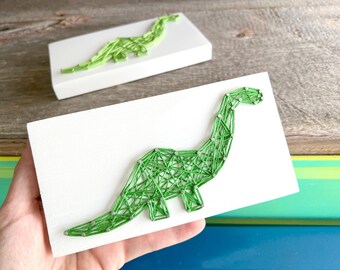 READY TO SHIP String Art Mini Dinosaur Sign