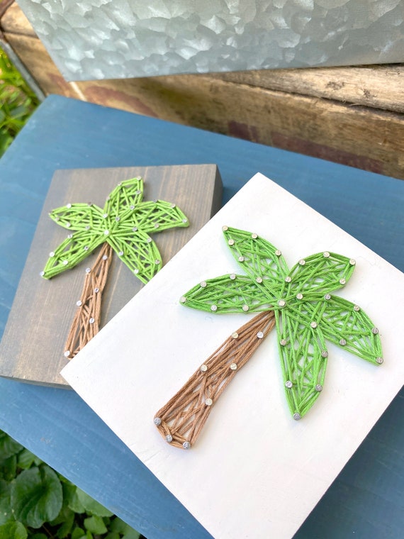 Palm tree string on sale art