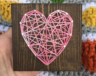MADE TO ORDER String Art Mini Heart Sign