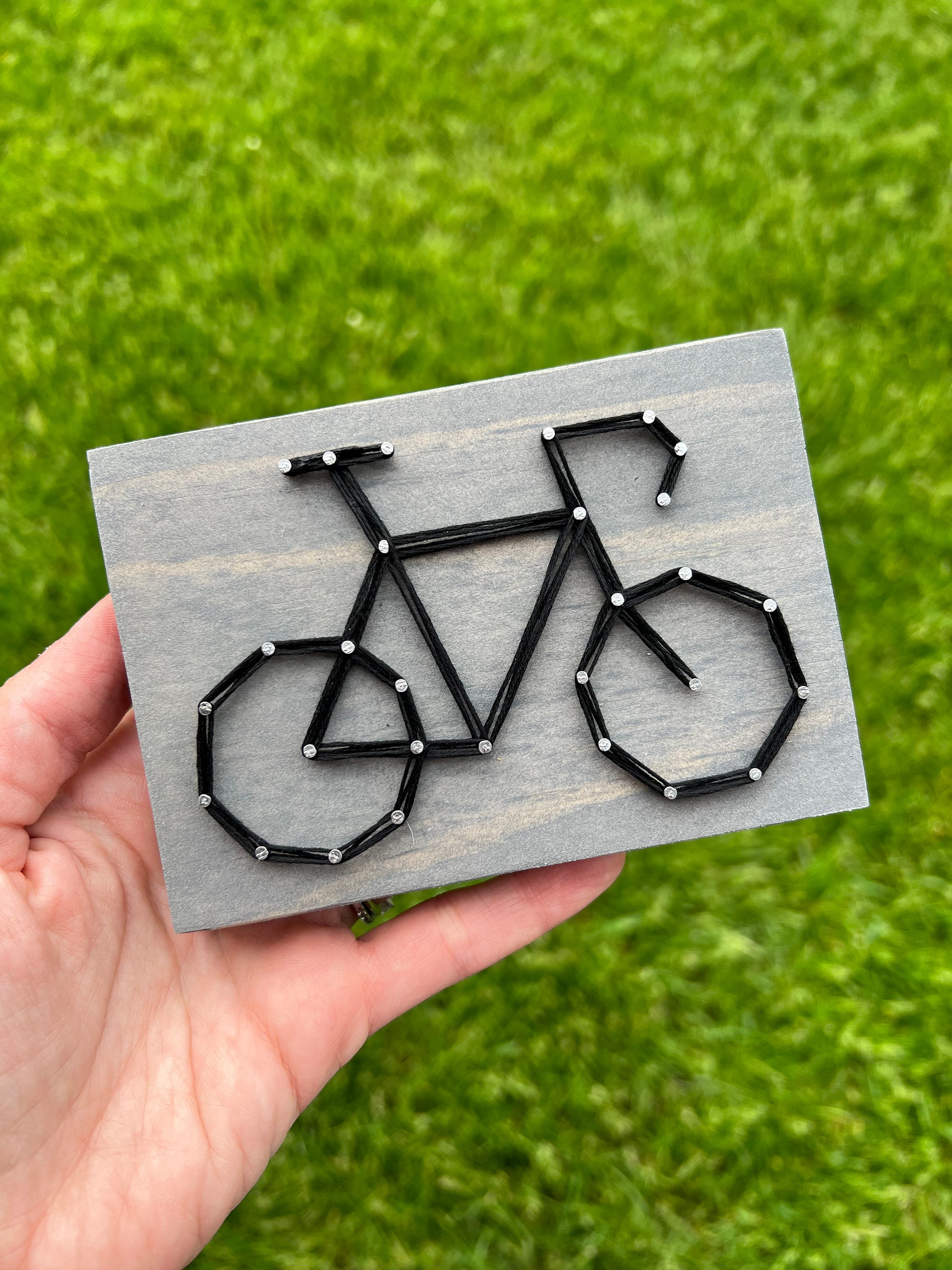MADE TO ORDER String Art Mini Bicycle Sign Nursery Decor