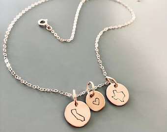 Matching Necklaces For Pendant Necklace Long Distance Best Friend