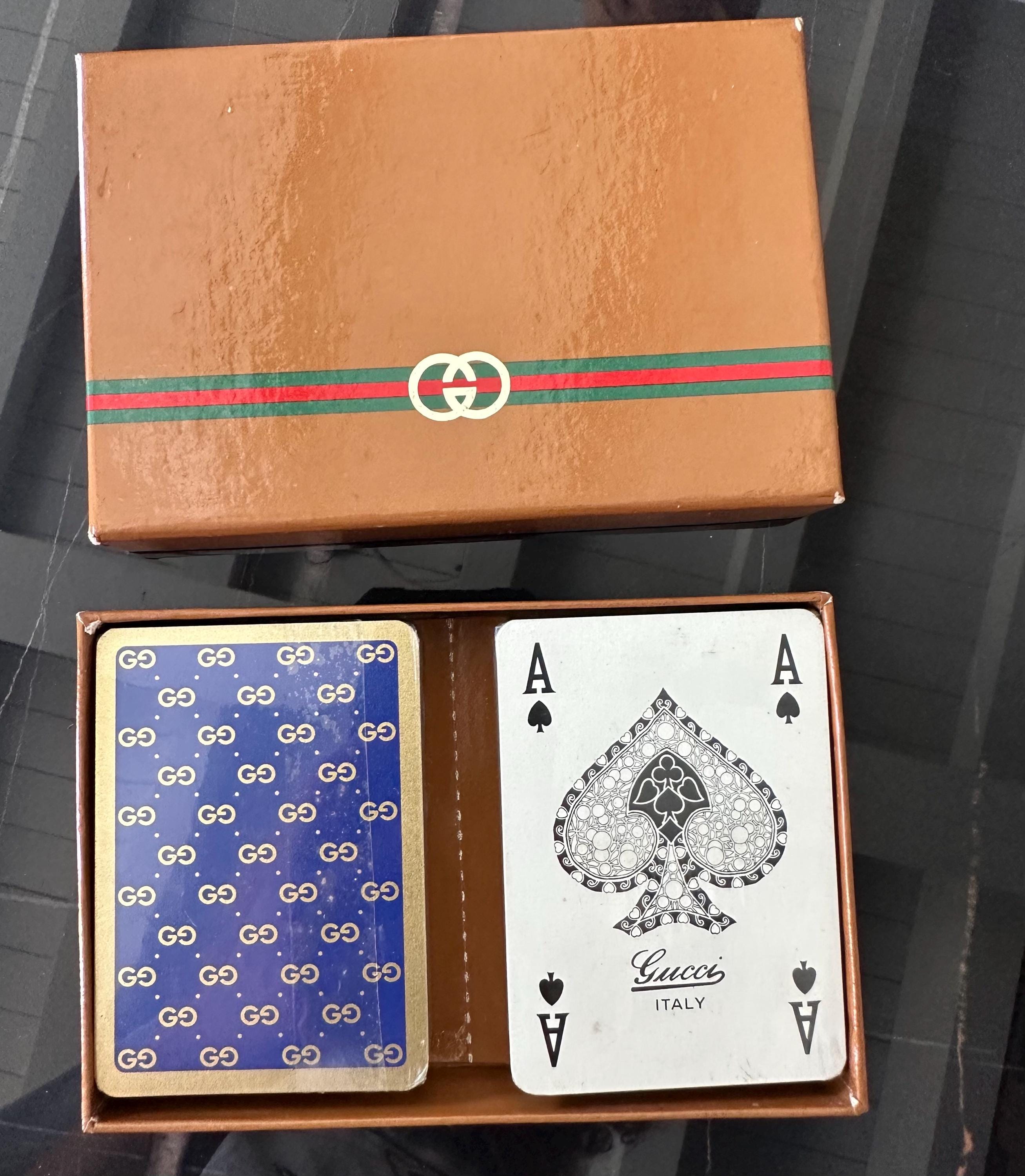 貴重　フランス雑貨Edition Clouet オランジーナ金属プレートカード Vintage 1970s Gucci Playing Cards – Sealed Set With Original Box