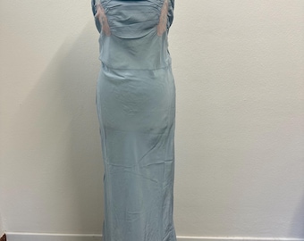 Light blue silk nightgown 30s/40s