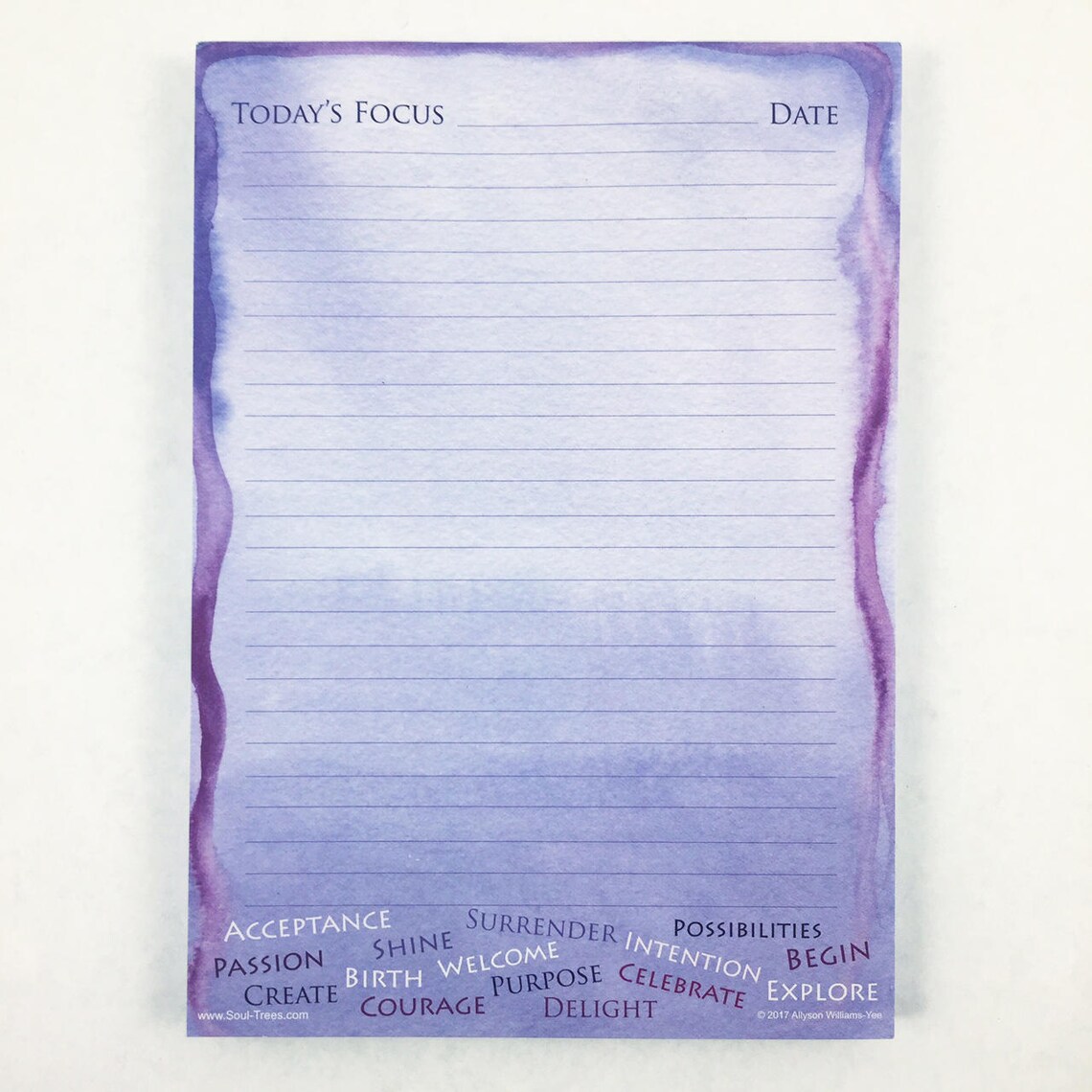 Focus Notes Paper Notepad - Today's Focus Notes - Etsy