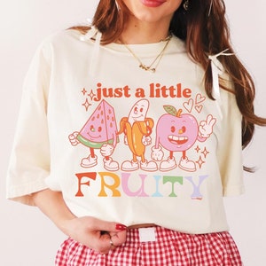 Fruity Pride Comfort Colors T-Shirt: LGBTQ Graphic Tee, Plus Sizes