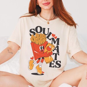 Soulmates Comfort Color Foodie T-Shirt: Available In Plus Sizes