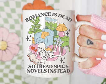 Spicy Novel Bookish Mug, Funny Dark Romance Book Addict Coffee Cup, Smut Reader, Booktok, Cute Book Gift, Romantasy, Born To Read, Terriblay