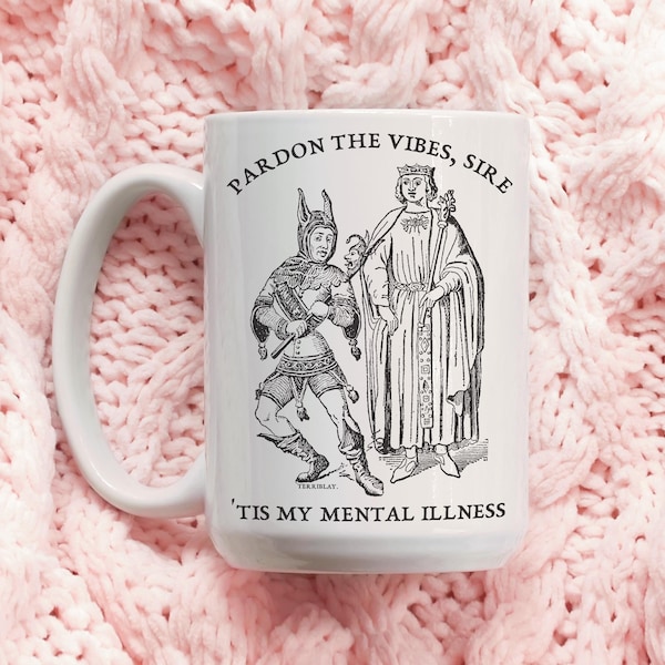 Tis min psykiska sjukdom rolig kaffemugg: Medeltida tekopp