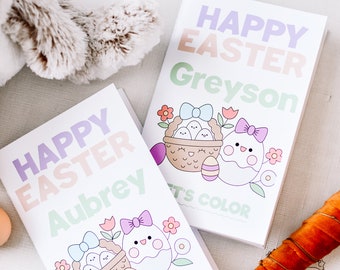 Personalized Easter Coloring Book: Custom Bunny Activity Book