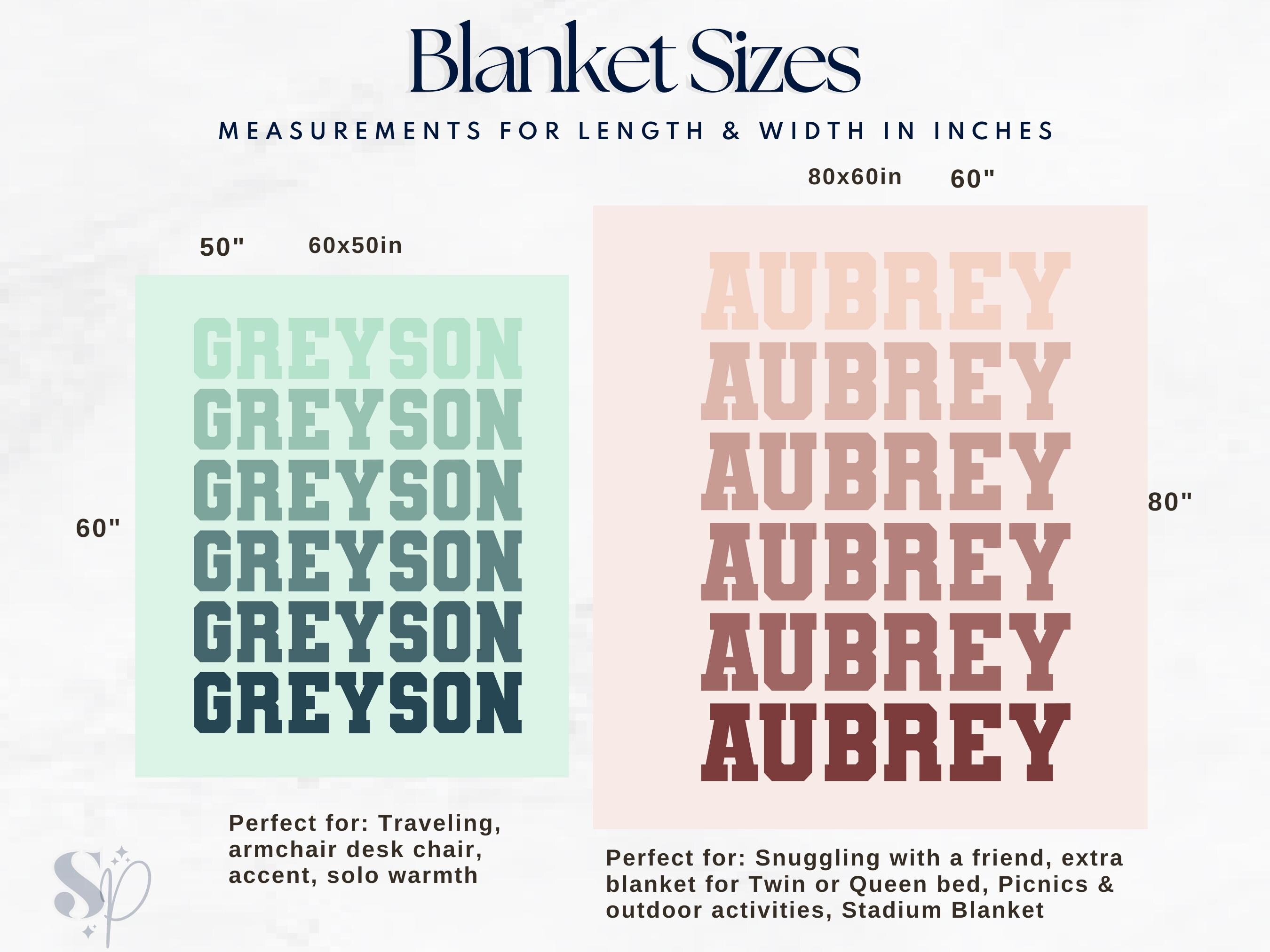 Personalized Varsity Letter Inspired Sweatshirt Blanket for Outdoor Picnic Blanket Gift for Kids  Blanket Custom Stadium Blanket size-60x50