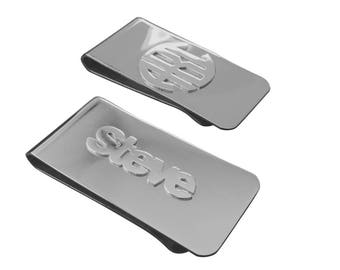 Sterling Silver On Base Metal Money Clip