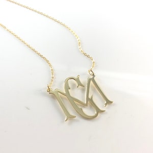 Luxury Handcrafted Blossom Monogram Necklace, Personalize Yours!
