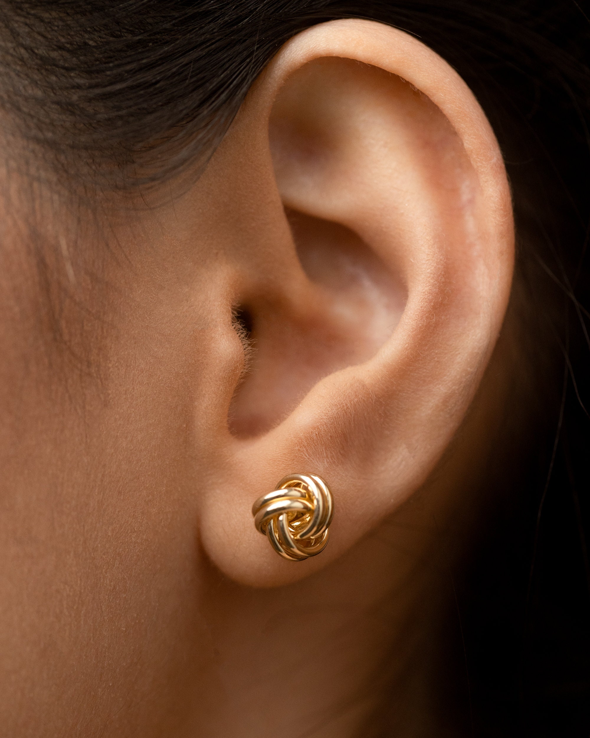 Love Knot Stud Earrings • Trendy and Unique • Available in