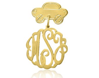 Personalized Monogram Baby Car Pin