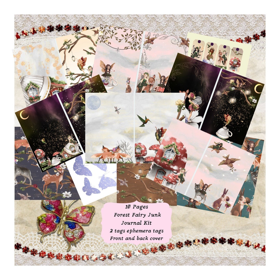 Fairy Forest Junk Journal Printable Vintage Enchanted Forest Kit ...