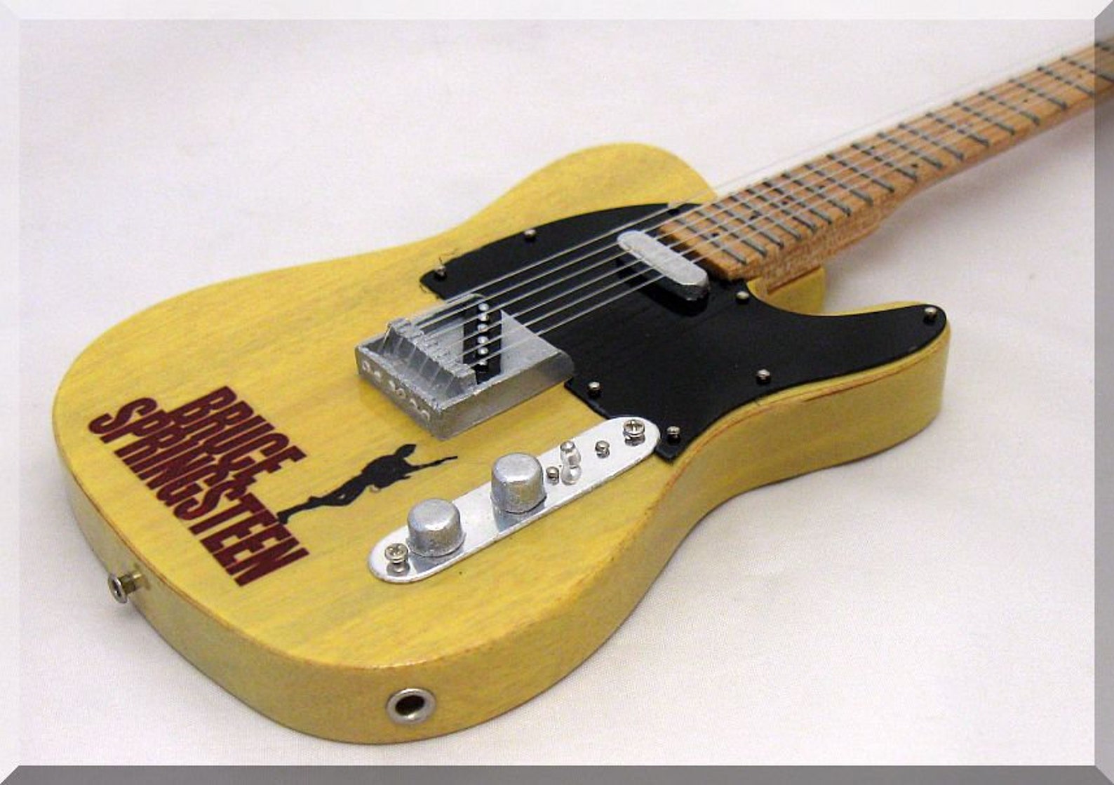 BRUCE SPRINGSTEEN Miniature Guitar The Boss Etsy