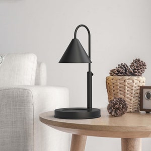 MZ-001 Wax Candle Warmer Table Lamp Heater Light Candle Melter -  Black/Oak/EU Plug Wholesale